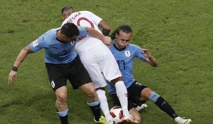 Uruguay - Portogallo: la partita attraverso le foto