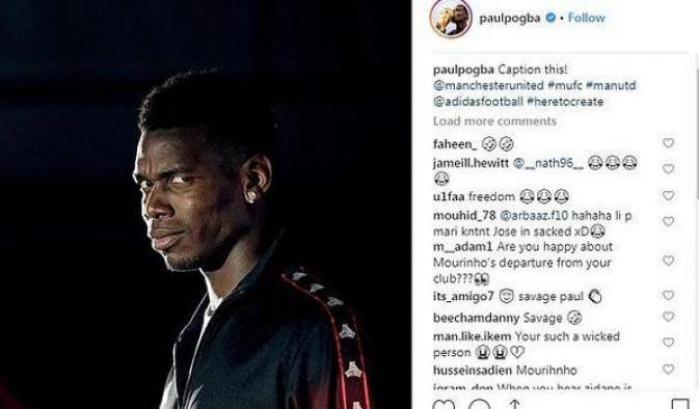 Pogba rischia una multa dopo il post contro Mourinho