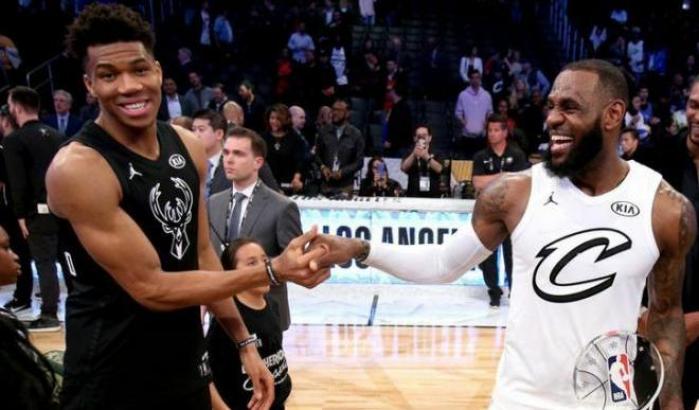 All Star Game Nba: le scelte di James e Antetokoumpo