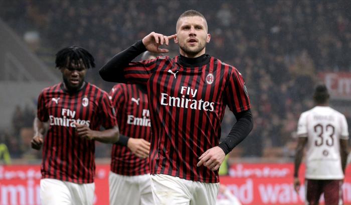 Milan-Torino 1-0: il solito Rebic stende la squadra di Longo