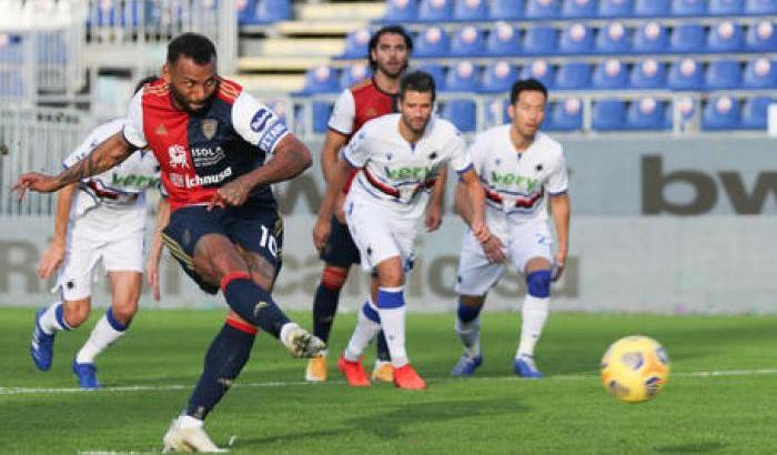 Tra Cagliari e Samp finisce 2-0: a segno Nandez e Joao Pedro