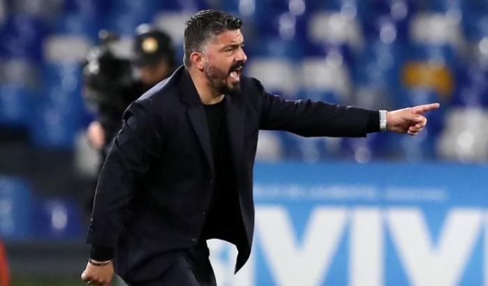 Napoli, Gattuso per l'espulsione di Insigne: ''Solo in Italia accadono queste cose,così si cambiano le partite.''