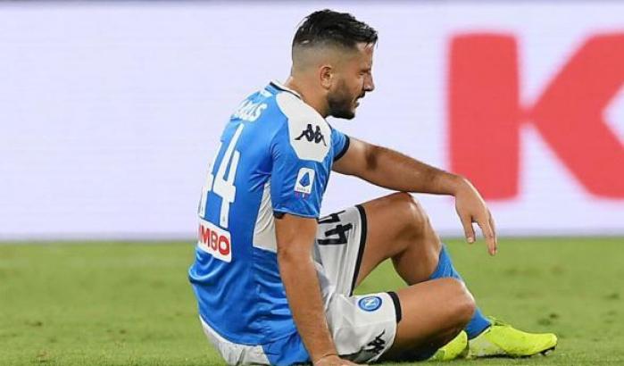 Manolas salta la partita di  Supercoppa per un infortunio alla coscia