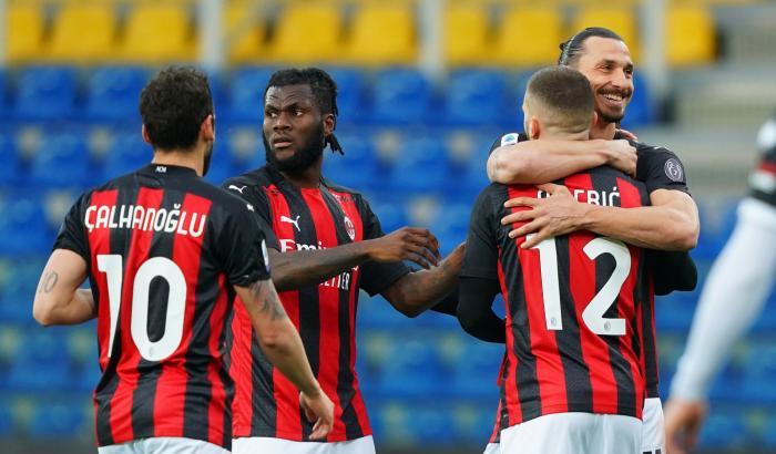 Il Milan espugna il Tardini vincendo 3-1: il Parma adesso è con un piede in B