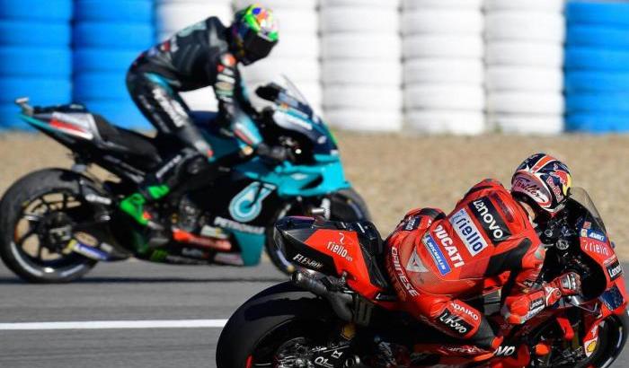 MotoGp, a Jerez doppietta Ducati: vince Miller davanti a Bagnaia. 3° Morbidelli, malissimo Rossi 17°