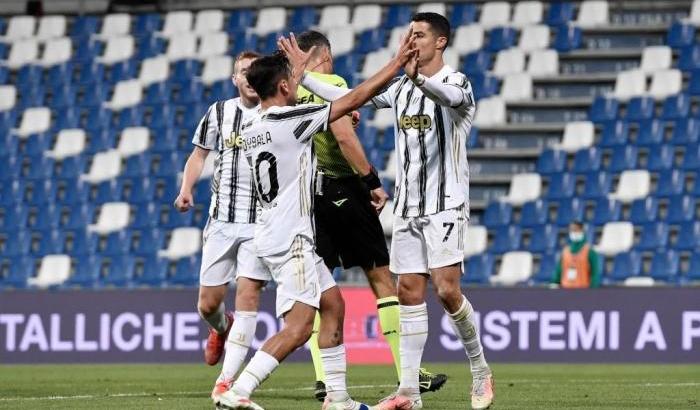 Sassuolo-Juventus 1-3: i bianconeri non mollano la Champions e passano al Mapei Stadium