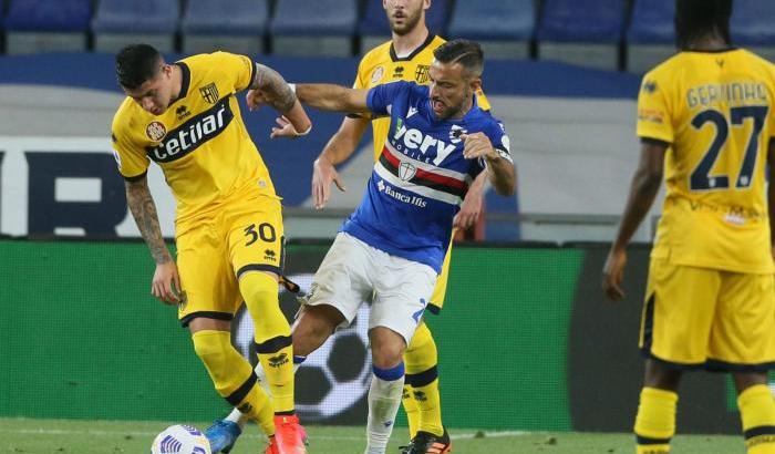 La Samp conclude con un 3-0, il Genoa vince a Cagliari. 0-0 tra Crotone e Fiorentina