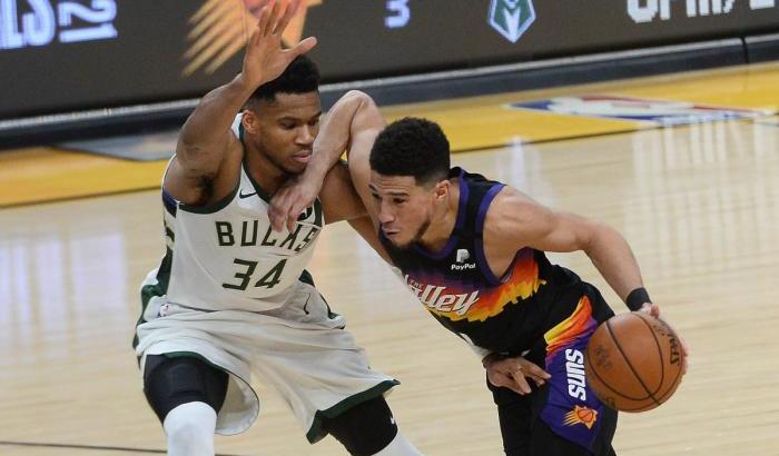 Finals Nba: Gara 2 a Phoenix la vincono ancora i Suns nonostante un Antetokounmpo mostruoso