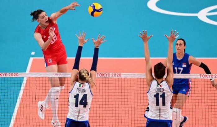 Anche la pallavolo femminile deve salutare le Olimpiadi, azzurre sconfitte 3-0 dalla Serbia.