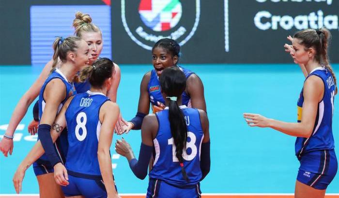 Esordio europeo vincente per la pallavolo femminile: secco 3-0 alla Bielorussia