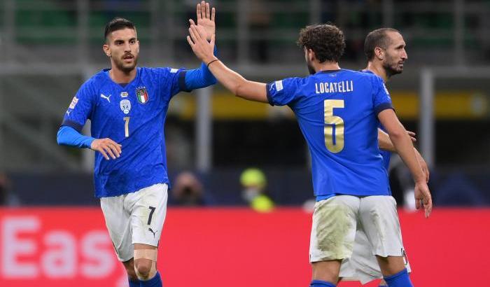 La Spagna vola in finale di Nations League grazie a doppio Ferran Torres, per gli Azzurri a segno Pellegrini