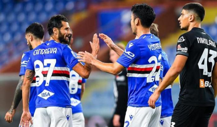 Un super Candreva regala tre punti alla Sampdoria: Spezia battuto 2-1