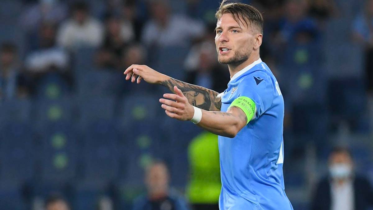 Lazio, Immobile non sarà con la squadra a Oporto