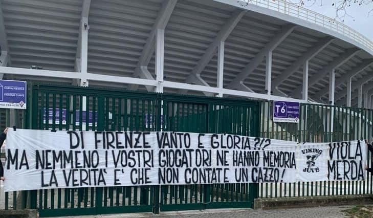 Vlahovic, Daspo per un 37enne coautore dello striscione anti-viola